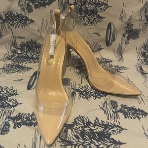 Shoedazzle Nude Heels